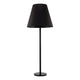 Giant XXL Stehleuchte 162cm Schwarz mit schwarzem Schirm und eleganter Form, ideal für stilvolle Innenräume.
