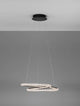 Ginevra LED Pendelleuchte Ø 48cm 3000K Schwarz, moderne Pendellampe mit stilvollem Design und warmem Licht