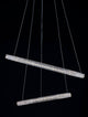 Ginevra LED Pendelleuchte 2-flammig Ø 60,5cm 3000K Schwarz, moderne Designerlampenschirme in schwebender Anordnung.