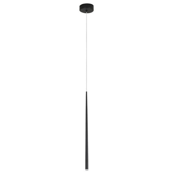 Giono LED Pendellampe 51cm Schwarz, elegante schwarze Pendelleuchte mit filigranem Design für Wohn- und Essbereich