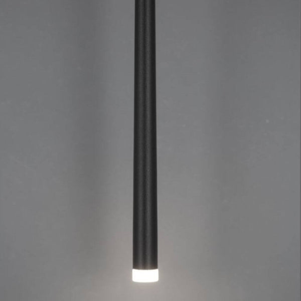 Giono LED Pendellampe 51cm Schwarz - moderne schwarze Pendelleuchte mit schlankem Design und Acryl-Lampenschirm