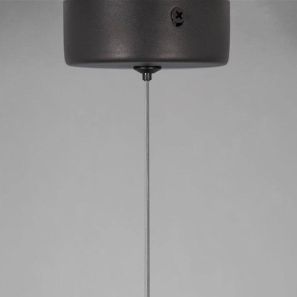 Giono LED Pendellampe 51cm Schwarz, elegante schwarze Pendelleuchte mit filigranem Design für Wohn- und Essbereiche