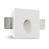 Gips-Einbaustrahler quadratisch 10 x 10cm Streichbar