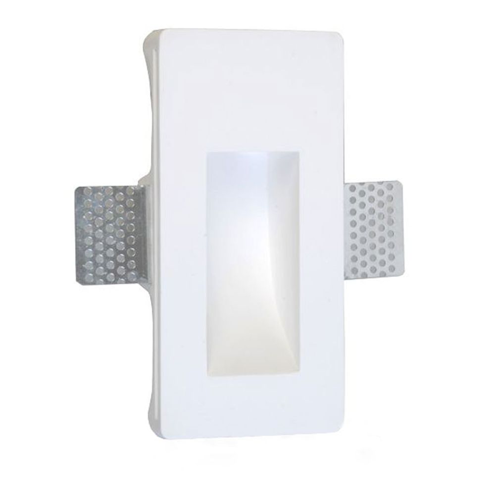 Gips-Einbaustrahler rechteckig 16, 5 x 8cm Streichbar  Pro-Light   