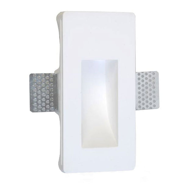 Gips-Einbaustrahler rechteckig 16, 5 x 8cm Streichbar  Pro-Light   