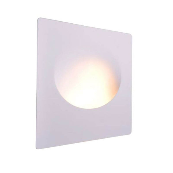 Spot encastré en plâtre rectangulaire 25 x 21 cm peignable avec un design d’éclairage accentué