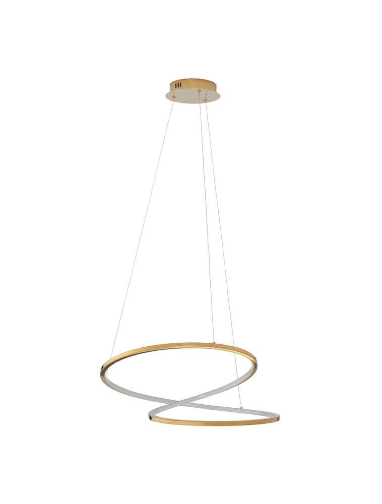 Girish LED Pendelleuchte Ø 60cm 3000K Gold mit modernem Design und schöner Lichtverteilung.