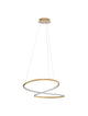 Girish LED Pendelleuchte Ø 60cm 3000K Gold mit modernem Design und schöner Lichtverteilung.
