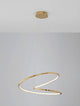 Girish LED Pendelleuchte Ø 60cm 3000K Gold ergänzt modernes Ambiente mit warmweißem Licht.