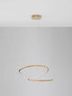 Girish LED Pendelleuchte Ø 60cm 3000K Gold, moderne Leuchte mit minimalistischem Design und schöner Lichtverteilung.