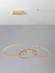 Girish LED Pendelleuchte 3-flammig 3000K Gold mit modernem Design und drei Ringen.