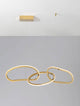 Girish LED Pendelleuchte 3-flammig 3000K Gold mit innovativem Design und drei Ringen für exklusive Beleuchtung.