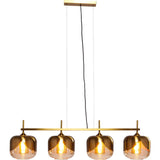 Gobelet de lampe à suspension glamour quattro or