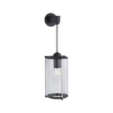 Außenwandleuchte Classic Grau mit klarem Glas und nostalgischem Design, ideal für Außenwände.