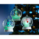 Glaskugel Weihnachtsbaum mit 3 Funktionen Timer RGB-Farbwechsel 1 RGB Diode batteriebetrieben, dekorative Weihnachtsdekoration.