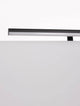 Glim LED Wandleuchte 3000K IP44 mit schwarzem Metall und weißer Kunststoff-Leuchtfläche