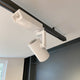 Golo 3-Phasen Power-LED Schienenstrahler in Weiß, dreh- und schwenkbar für optimale Beleuchtung in modernen Räumen.