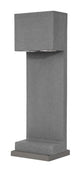 Grante Außenwegeleuchte GU10 Grau IP65 moderne Pollerleuchte aus Beton und Aluminium mit minimalistischem Design.