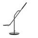 Design LED Tischlampe Flow in Schwarz mit modularer, flexibler Form und graziler Ästhetik.