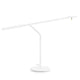 Grazile LED Tischleuchte Flow in Weiß, modulare Form, 5W, 2800-3200K, elegant und flexibel ausrichtbar.