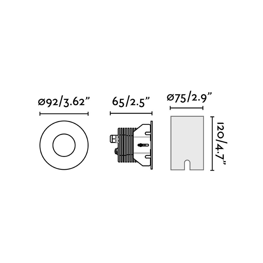 Anledning rostfritt stål LED -golv rack 13W IP67 svart