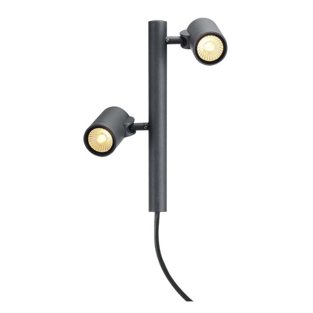 Gunnsy LED Light Head double tache anthracite 8W 3000K