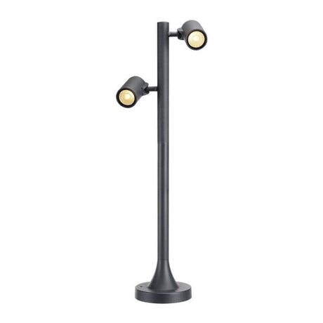 Gunnsy LED Leuchtenkopf Double Spot Anthrazit 8W 3000K mit zwei Lichtköpfen für Außenbereich