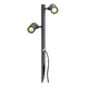 Gunnsy LED Leuchtenkopf Double Spot Anthrazit 8W 3000K mit zwei dimmbaren LED-Lampen für Außenbereiche