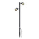 Gunnsy LED Leuchtenkopf Double Spot Anthrazit 8W 3000K, puristische Außenleuchte mit zwei dimmbaren LEDs.