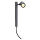 Gunnsy LED Leuchtenkopf Single Spot Anthrazit 8W 3000K mit warmweißer LED für Außenbereich, IP55 geschützter Strahler.