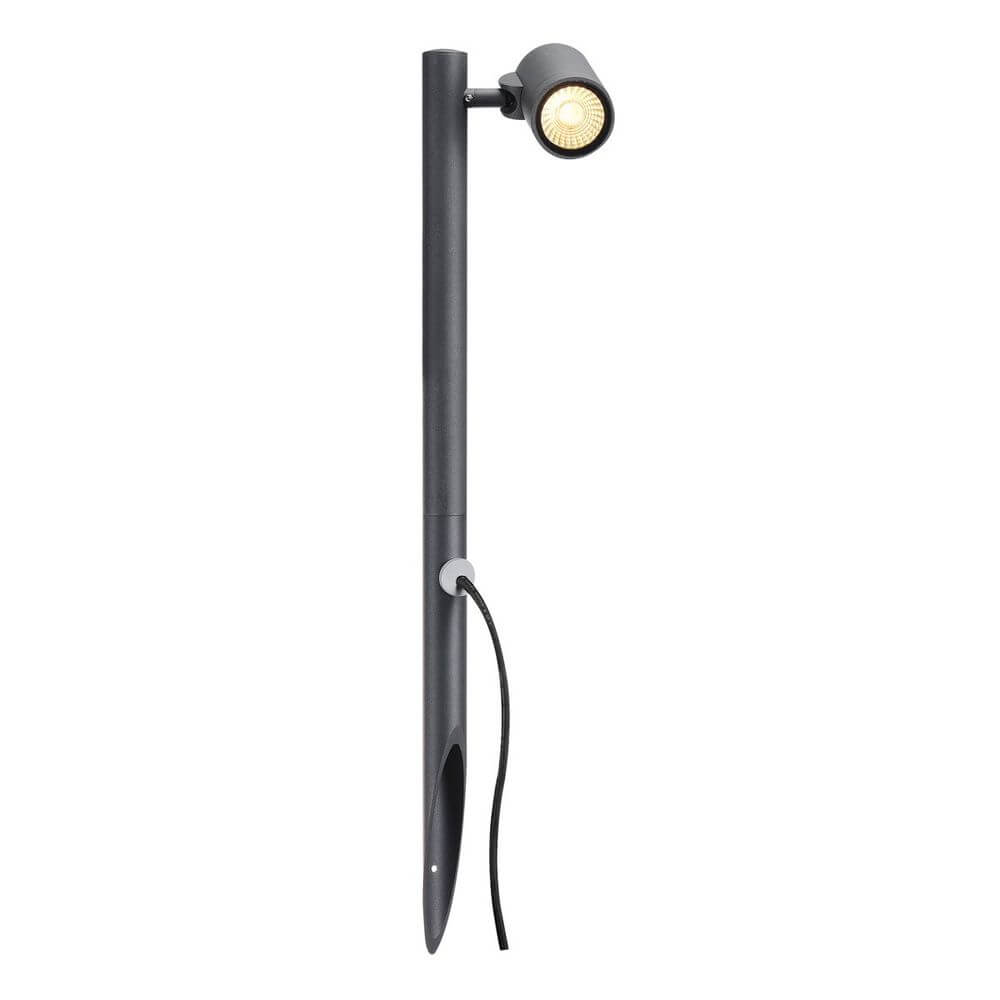 Gunnsy LED Leuchtenkopf Single Spot Anthrazit 8W 3000K, aus Aluminium, dimmbar, für Außenbereich geeignet.