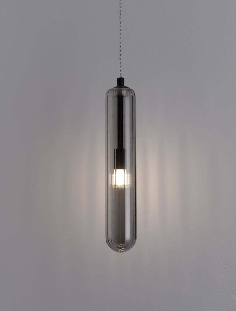 Gustave Pendelleuchte Schwarz, Rauch
