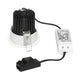 H-Light Round Hole Weiß 12W 20° 2700K inkl. Treiber & Clipfeder - LED Treiber mit Kühlkörper und Anschlusskabel