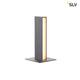 H-Pol Wege- & Standleuchte Zweiflammig LED 3000K Anthrazit 36cm mit indirekter Abstrahlungen und modernem Design.