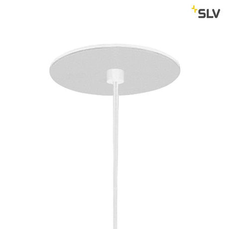 Helia 60 recessed pendant light LED 3000K white ceiling mounting in white with suspension.