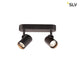 Helia LED Double Wand- & Deckenleuchte 3000K 35° Schwarz