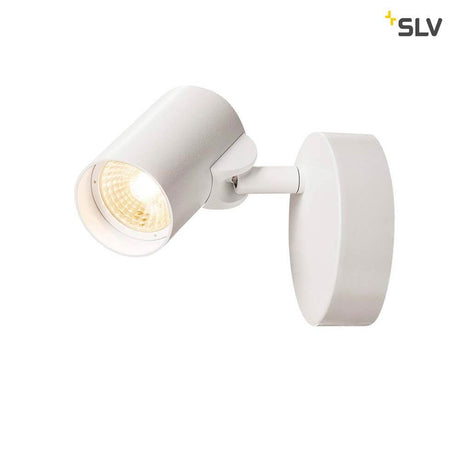 Helia LED Single Wand- & Deckenleuchte 3000K 35° Weiß mit dreh- und schwenkbarem Leuchtenkopf in Weiß.