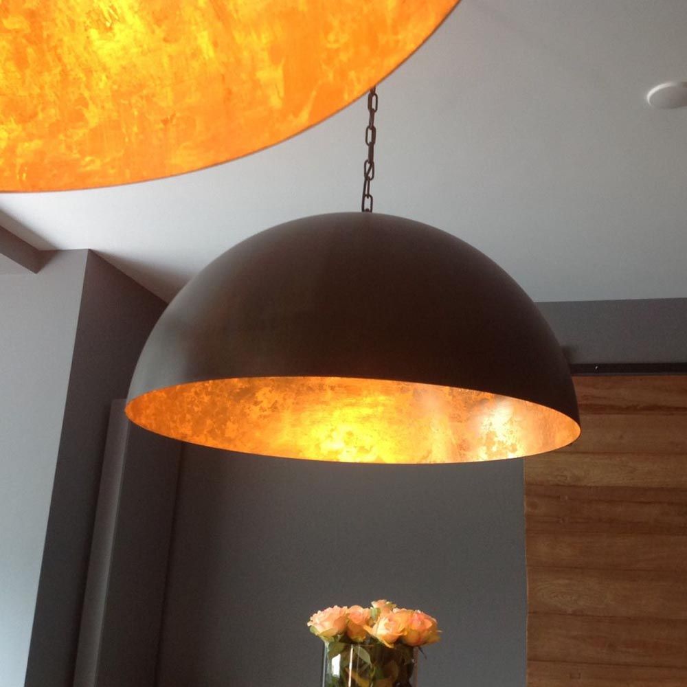 Larino lámpara colgante Ø 100cm negro, oro