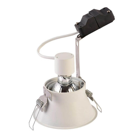 HORN -T GU10 1xGU10 Black - Adjustable steel recessed spotlight with reduced trim.