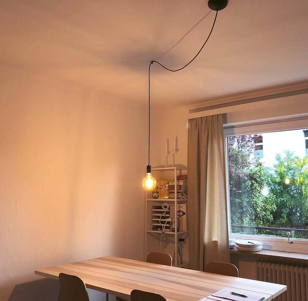 Haken Distanzabhänger für Fitu Pendelleuchten Weiß