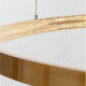 Hängelampe Preston Ø 110cm Gold - Detailaufnahme der goldenen Hängelampe in modernem Design.