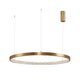 Hängelampe Preston Ø 110cm Gold mit elegantem Design und goldener Oberfläche, perfekt für moderne Inneneinrichtungen.