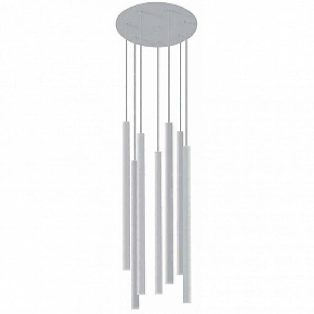 Pendant light Laser 7-light Ø 30cm White