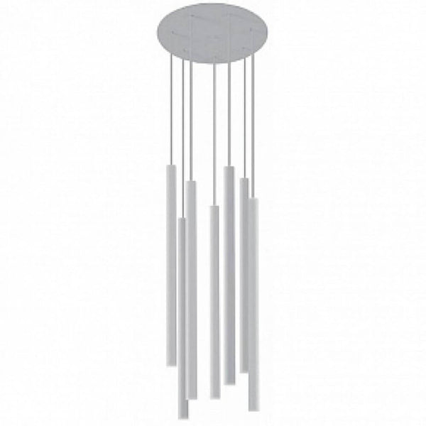 Pendelleuchte Laser 7-flg. Ø 30cm Weiß (1)