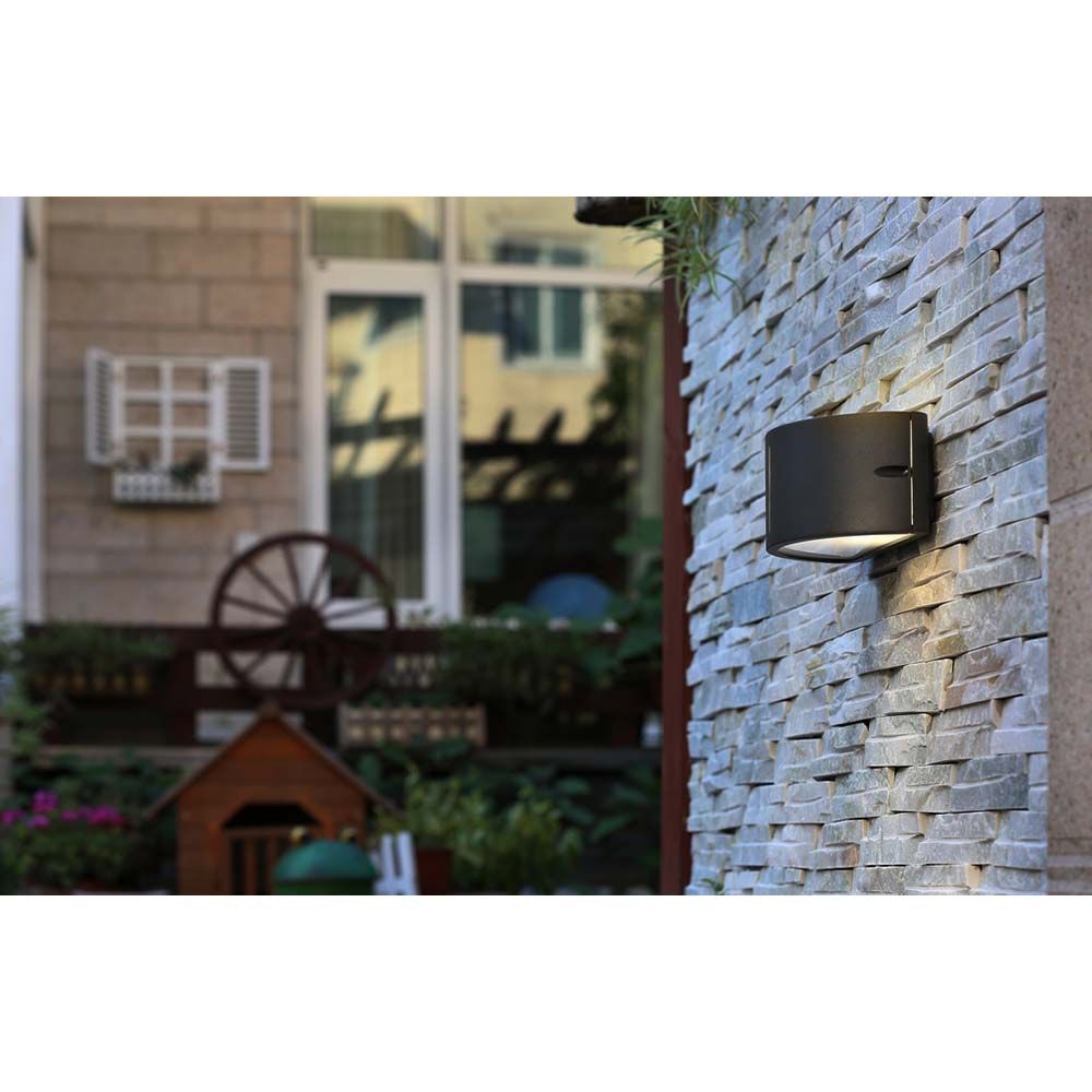 Halfground extérieur lampe murale Bonn IP54 anthracite