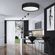 Handro LED Deckenleuchte Ø 100cm Schwarz