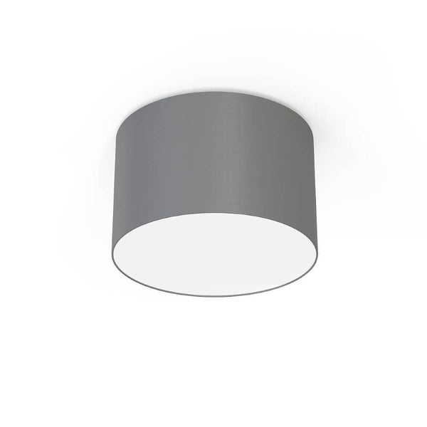 Cameron LED Deckenleuchte Ø 45cm Grau, moderne runde Deckenlampe mit milchiger Platte für blendfreies Licht