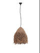 Hay Pendelleuchte E27 Ø 61cm Braun mit natürlichem Boho-Design, perfekt für den Esstisch.