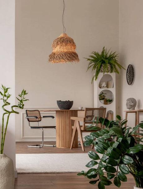 Hay Pendelleuchte E27 3xØ 80cm Braun - BOHO-Pendelleuchte über dem Esstisch