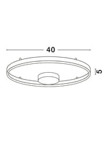 Hedra Deckenleuchte 2-flammig Ø 40cm 3000K